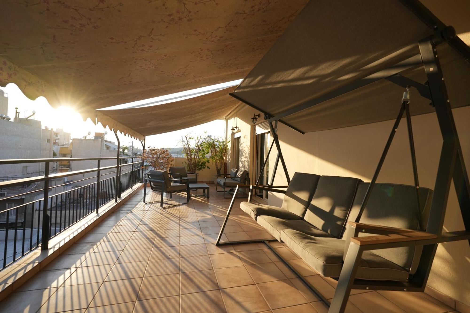 Modern Athenian Penthouse Apartment Bagian luar foto